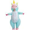 imageSpooktacular Creations Halloween Kids Inflatable Costume Full Body Unicorn Blow Up Costume Unicorn Costumes for PartiesBlue