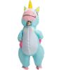 imageSpooktacular Creations Halloween Kids Inflatable Costume Full Body Unicorn Blow Up Costume Unicorn Costumes for PartiesBlue