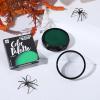 imageSpooktacular Creations Halloween Makeup Face Body Paint Waterproof Foundation Cream Cake Tub Halloween Party Cosplay Clown Sfx Costume and Dress Up Makeup for Adult1 Oz WhiteGreen