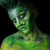 imageSpooktacular Creations Halloween Makeup Face Paint for AdultWaterproof Body Foundation Paint for Halloween Eye SFX Cosplay Clown Makeup Costume Party Dress Up 1 Oz Green Green