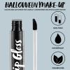 imageSpooktacular Creations Halloween Makeup Lip Stain 3 PCS Matte Liquid Lipstick Set Waterproof Lip Gloss Set Face Paint for SFX Cosplay Sports Festival or Stage Makeup Black White Gray