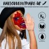 imageSpooktacular Creations Halloween Makeup Palette 3 Colors Face Body Paint Wheel for Adult SFX Zombie Cosplay Baseball Sport Games Dress Up 035 oz White Black Greenred green yellow Violet purple burgundy