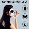 imageSpooktacular Creations Halloween Makeup Palette 3 Colors Face Body Paint with Brush for Zombie Skeleton Clown Witch Football Baseball Sports SFX Costume Cosplay Dress Up 7 Oz White Black GreenWhite Black Green