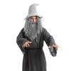 imageSpooktacular Creations Halloween Mens Grey Wizard Curly Wig with Beard Long Gray Funny Father Time Costume Accessory for Adults Cosplay Party Christmas AccessoriesGrey