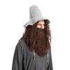 imageSpooktacular Creations Halloween Mens Grey Wizard Curly Wig with Beard Long Gray Funny Father Time Costume Accessory for Adults Cosplay Party Christmas AccessoriesBrown