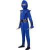 imageSpooktacular Creations Halloween Ninja Costume Ninja Outfit Set for Kids Halloween Costumes for Boys Dress Up PartyBlueblack