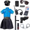 imageSpooktacular Creations Halloween Police Officer Costume for Girls Blue Girl Police costume for Kids Dress Up Parties