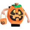 imageSpooktacular Creations Halloween Pumpkin Costume Kids with Basket Outfit for Toddler Child Halloween Dress Up PartyWacky Pumpkin