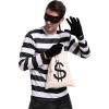 imageSpooktacular Creations Halloween Robber Costume Men Unisex Thief TShirt Set Halloween Costumes for Men