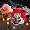 imageSpooktacular Creations Halloween Scary Clown Mask Horror Face Creepy Zombie Latex Masks Costume Accessories for Adults Men Halloween Party Dress Up Killer Cosplay Prop