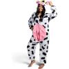 imageSpooktacular Creations Halloween Shark Pajama Adult Shark Costume One Piece Jumpsuit Marine Pajama for Halloween Dress UpPink