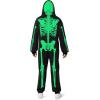 imageSpooktacular Creations Halloween Skeleton Costume Glow in the Dark Men Skeleton Pajama for Halloween Cosplay Themed Party