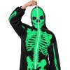 imageSpooktacular Creations Halloween Skeleton Costume Glow in the Dark Men Skeleton Pajama for Halloween Cosplay Themed Party