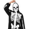 imageSpooktacular Creations Halloween Skeleton Pajama Adult Skeleton Costume Skull Pajama Jumpsuit for Halloween Cosplay PartyBlack