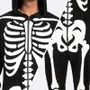 imageSpooktacular Creations Halloween Skeleton Pajama Glow in the Dark Adult Skeleton Costume Jumpsuit for Halloween CosplayBlack