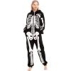imageSpooktacular Creations Halloween Skeleton Pajama Unisex Skeleton Costume Jumpsuit Pajama for Adult Halloween Themed Parties