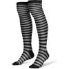 imageSpooktacular Creations Halloween Striped StockingsOver The Knee Striped Thigh StockingsWitch StockingHigh Stocking CostumeWhite