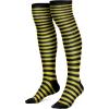 imageSpooktacular Creations Halloween Striped StockingsOver The Knee Striped Thigh StockingsWitch StockingHigh Stocking CostumeYellow