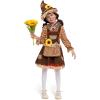 imageSpooktacular Creations Halloween Sunflower Sweet Scarecrow Costume for Girls Kids Pumpkin Scarecrow Dress OutfitBrown