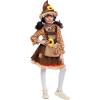 imageSpooktacular Creations Halloween Sunflower Sweet Scarecrow Costume for Girls Kids Pumpkin Scarecrow Dress OutfitBrown