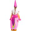 imageSpooktacular Creations Halloween Unicorn Costume Kids Inflatable Riding a Unicorn Colorful Air Blowup Deluxe Set with Hat Rideon Halloween Parties Costumes White 46 YrsPink