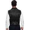 imageSpooktacular Creations Halloween Victorian Steampunk Gothic Suit Vest for Men Classic Black Waistcoat Sleeveless for Cosplay