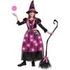 imageSpooktacular Creations Halloween Witch Costume Kids Light Up Witch Dress with Hat and Broom for Girls Toddlers Bat Outfit Set for Halloween Costumes Role Play Parties Purple 3T34 yrsPink