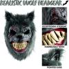 imageSpooktacular Creations Halloween Wolf Werewolf Mask with Movable Jaw Werewolf Costume Accessories Scary Mask for Kids Men Women Halloween Horror Cosplay Costume Masquerade Party Dress Up Prop