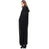imageSpooktacular Creations Halloween Women Hooded Cape Long Hooded Black Cape Adult Velvet Cloak Women for Halloween PartyBlack