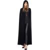 imageSpooktacular Creations Halloween Women Hooded Cape Long Hooded Black Cape Adult Velvet Cloak Women for Halloween PartyBlack