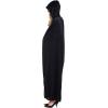 imageSpooktacular Creations Halloween Women Hooded Cape Long Hooded Black Cape Adult Velvet Cloak Women for Halloween PartyBlack