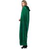 imageSpooktacular Creations Halloween Women Hooded Cape Long Hooded Black Cape Adult Velvet Cloak Women for Halloween PartyGreen