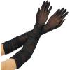 imageSpooktacular Creations Halloween Women Opera Gloves Sheer Black Gloves Tulle Mesh for Adult Halloween Costume Dance Party