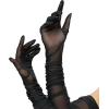 imageSpooktacular Creations Halloween Women Opera Gloves Sheer Black Gloves Tulle Mesh for Adult Halloween Costume Dance Party