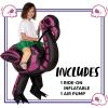 imageSpooktacular Creations Inflatable Costume for Kids Flamingo Air Blow Up Costume Rideon Skeleton Flamingo for Halloween Parties