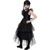 imageSpooktacular Creations Kids Black Family Costume Halloween Costume Set for Girls Dark Vintage Prom Dress