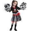imageSpooktacular Creations Kids Halloween Cheerleader Costume Zombie Cheerless Costume for Girls Dead Cheer Outfit ToddlersBlack
