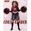 imageSpooktacular Creations Kids Halloween Cheerleader Costume Zombie Cheerless Costume for Girls Dead Cheer Outfit ToddlersRed