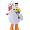 imageSpooktacular Creations Kids Halloween Inflatable Costume Riding On a Goose Blow up Costume Boys White Goose Inflatable Suit for Halloween Party themed Parties
