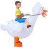 imageSpooktacular Creations Kids Halloween Inflatable Costume Riding On a Goose Blow up Costume Boys White Goose Inflatable Suit for Halloween Party themed Parties