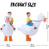 imageSpooktacular Creations Kids Halloween Inflatable Costume Riding On a Goose Blow up Costume Boys White Goose Inflatable Suit for Halloween Party themed Parties