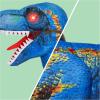 imageSpooktacular Creations Kids Halloween Raptor Inflatable Costume LED Eyes Ride Raptor Dinosaur Blow Up for Halloween PartyBlue