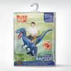 imageSpooktacular Creations Kids Halloween Raptor Inflatable Costume LED Eyes Ride Raptor Dinosaur Blow Up for Halloween PartyBlue