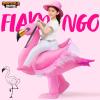 imageSpooktacular Creations Kids Inflatable Costume Pink Riding an Elegant Flamingo Halloween Rideon Flamingo Costumes Funny Blow Up Inflatable Suit for Girls Pink MMedium