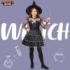 imageSpooktacular Creations Kids Witch Costume Halloween Costume Witch Dress with Broom Hat Tights for Girls Glittery for Halloween Role Play Parties Black Medium810 yrsSmall57 yrs