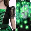 imageSpooktacular Creations Lightup Witch Costume for Girls Toddlers Print Witch Outfit Set for Kids Halloween Dress Up PartiesGreen