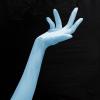 imageSpooktacular Creations Long Opera Party Gloves 1920s Satin Gloves Costume for Women Silk Stretchy Elbow Length Size 21 inchAquablue