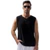 imageSpooktacular Creations Men Black Tank Top Renaissance Medieval Tunic Beach Pirate Shirt for Halloween Themed PartiesBlack