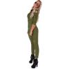 imageSpooktacular Creations Pilot Costume Adult Women Flight Suit Jumpsuit for Halloween Costume