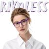 imageSpooktacular Creations Purple Nerd Glasses with Clear Lenses Purple Square Eyeglasses Nerd Costume Accessories Retro Costume Glasses for Men Women Halloween Costumes Party Cosplay PropsPurple
